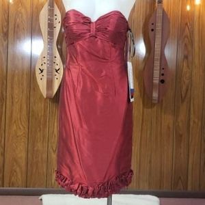 Mon Cheri - Social Occasion - Short Dress - Color Red - Size 8 - 3045 19865